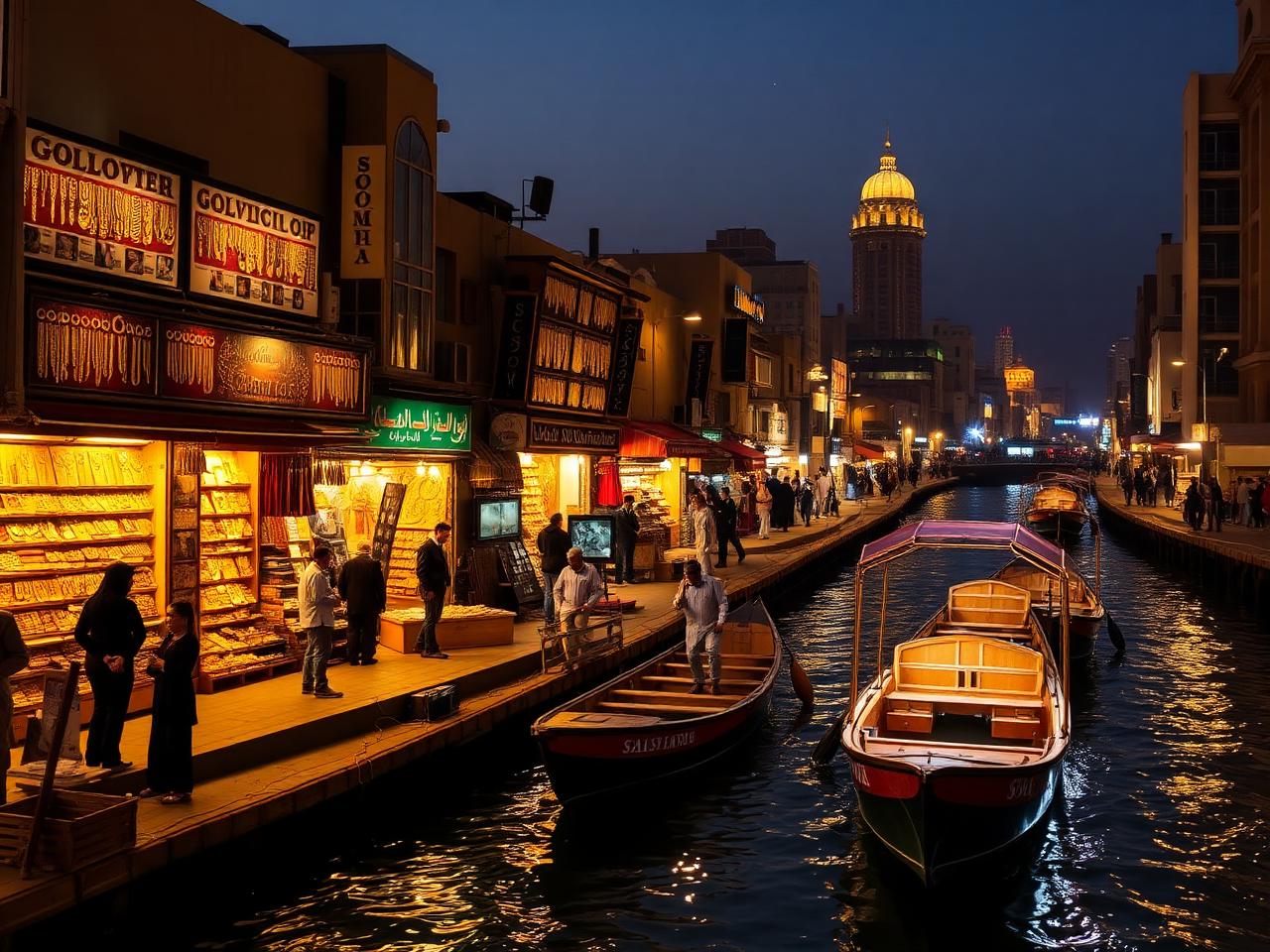 Gold and spice souks with a guide