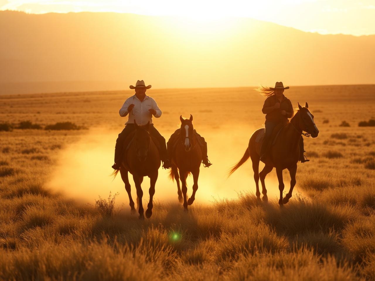 Riding out with the gauchos