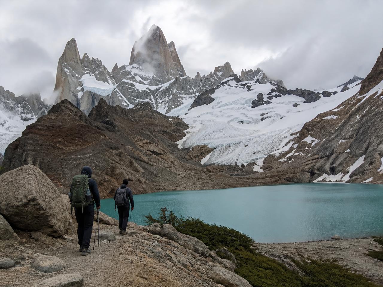 Glacial lakes on the Fitz Roy trail