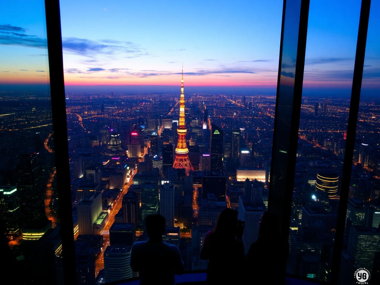 Tower views at twilight