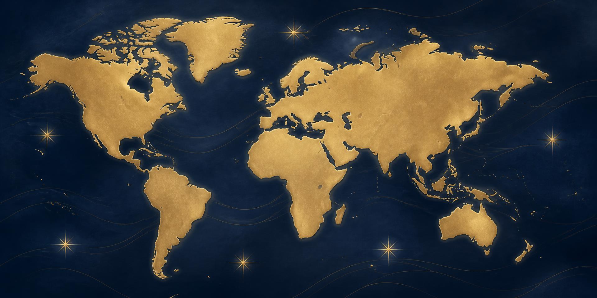 World map of Suitcase Society Club destinations