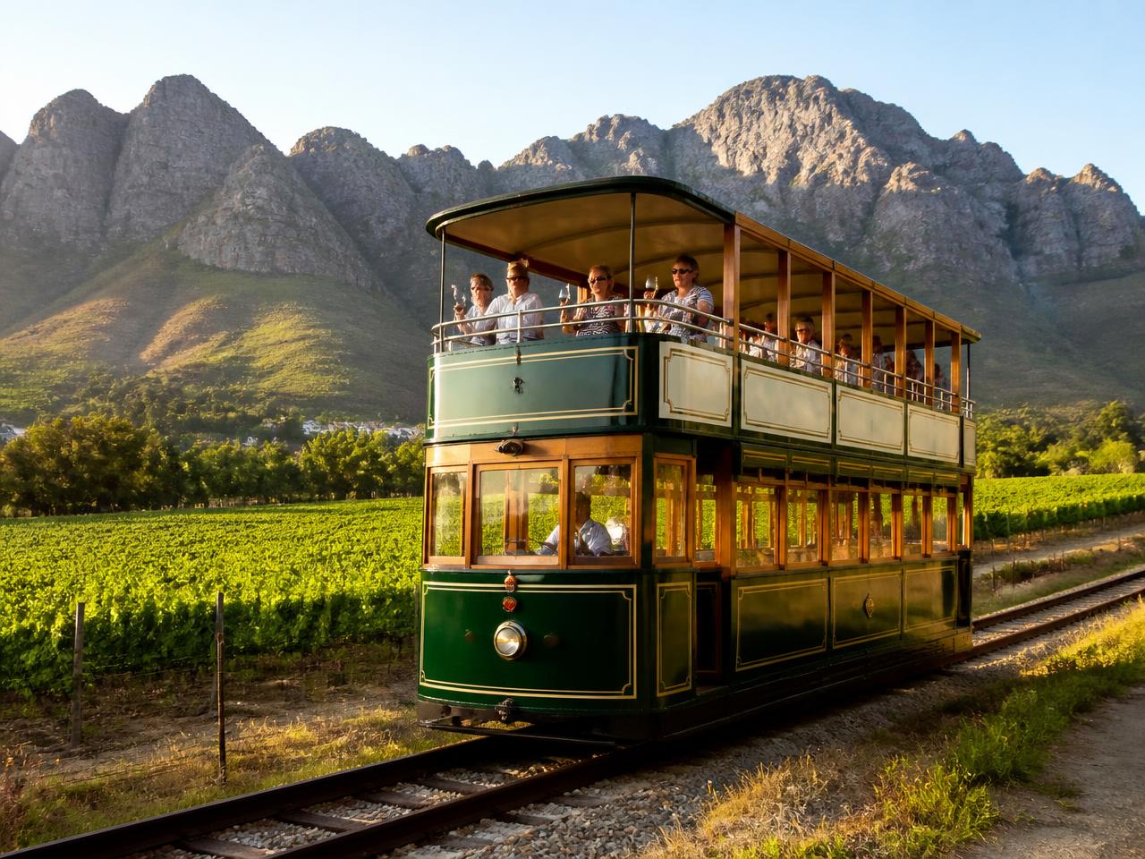 Franschhoek Wine Tram, hop-on hop-off along the vineyard rail route
